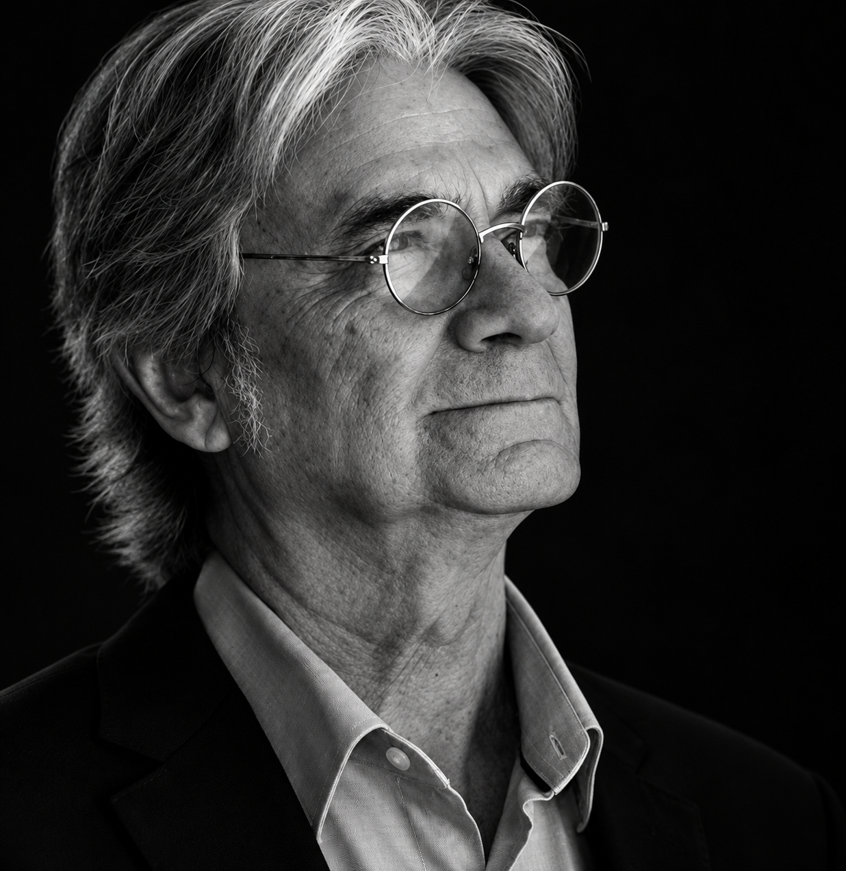 Retrato en blanco y negro de Alberto Eduardo Fonticelli